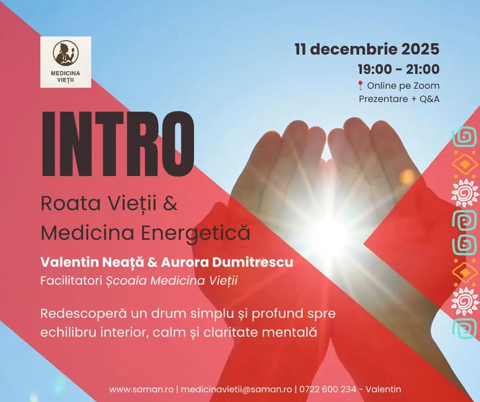 Intro Roata Vieții & Medicina Energetică - Eveniment online | Prezentare 11 decembrie 2025